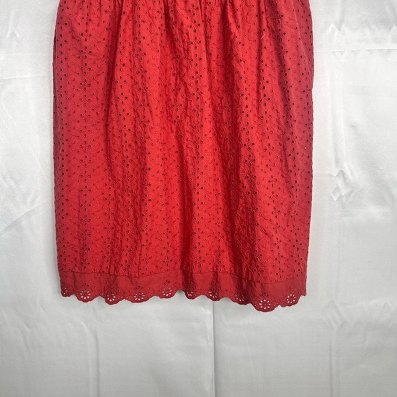 NWT Knox Rose Eyelet Burnt Orange Boho Summer Lined Dress Size Small - Picture 10 of 14